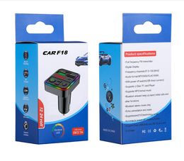 F15 F17 F18 F19 Émetteurs RGB Lumière ambiante Lecteur MP3 de voiture Bluetooth 5.0 FM Kit mains libres sans fil 5V 3.1A PD 12W chargeur usb c