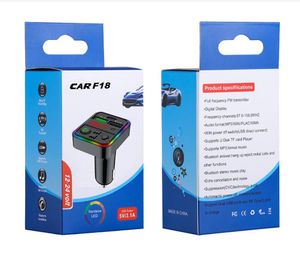 F15 F17 F18 F19 Zenders RGB Omgevingslicht Auto MP3 Speler Bluetooth 5.0 FM Draadloze Handsfree Kit 5V 3.1A PD 12W usb c lader
