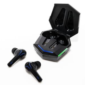 Auriculares inalámbricos F15 con micrófono, auriculares internos para juegos de baja latencia, LED, 5 horas de tiempo de reproducción, auriculares táctiles para iPhone y Android