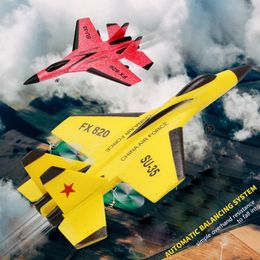 F16 SU35 RC Plane EPP Espuma Flying Glider Ala fija Fight Aircraft 2.4G Control remoto eléctrico Avión Phantom rc Fighter Toys T200727