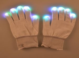 F17 Glants à LED clignotants pour KTV Party Finger clignotant Glow Fingertip Light Gloves LED Gants Magic Gants8817095