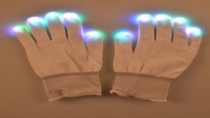 F17 Glants à LED clignotants pour KTV Party Finger clignotant Glow Fingertip Light Gloves LED Gants Magic Gants9153125