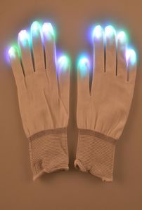 F17 Glants à LED clignotants pour KTV Party Finger clignotant Glow Fingertip Light Glants LED Gants Magic Gants2762872