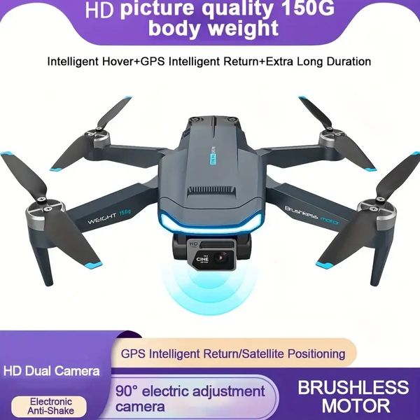 Drone F194 con cámara dual, motor sin escobillas, flujo óptico, retorno con una sola tecla y más, juguete RC Drone, regalo perfecto