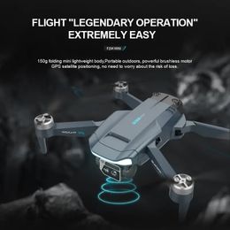 Moteur sans balais de Drone F196 avec double caméra HD, évitement d'obstacles professionnel, jouet quadrirotor WIFI pliable