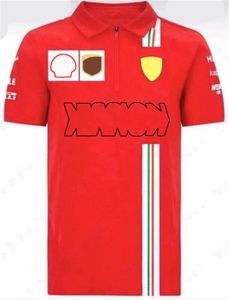 F1polo chemise T-shirt 2021 saison travail course costume col rond voiture de sport Formule 1 vêtements de travail avec le même style peuvent être personnalisés