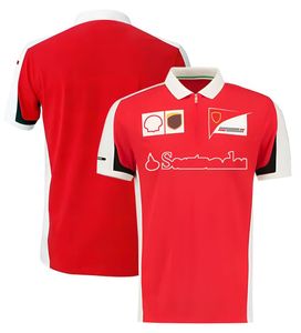 F1t-shirt Nieuw POLO-shirt voor teamcoureurs, zomerracepak met revers en korte mouwen