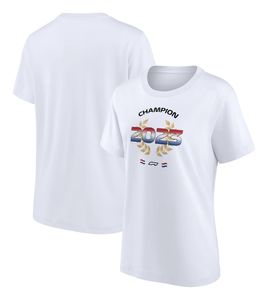 F1T-shirt combinaison de course édition équipe 2023 combinaison de course T-shirt à manches courtes travail d'équipe T-shirt col rond à manches courtes modèle personnalisé
