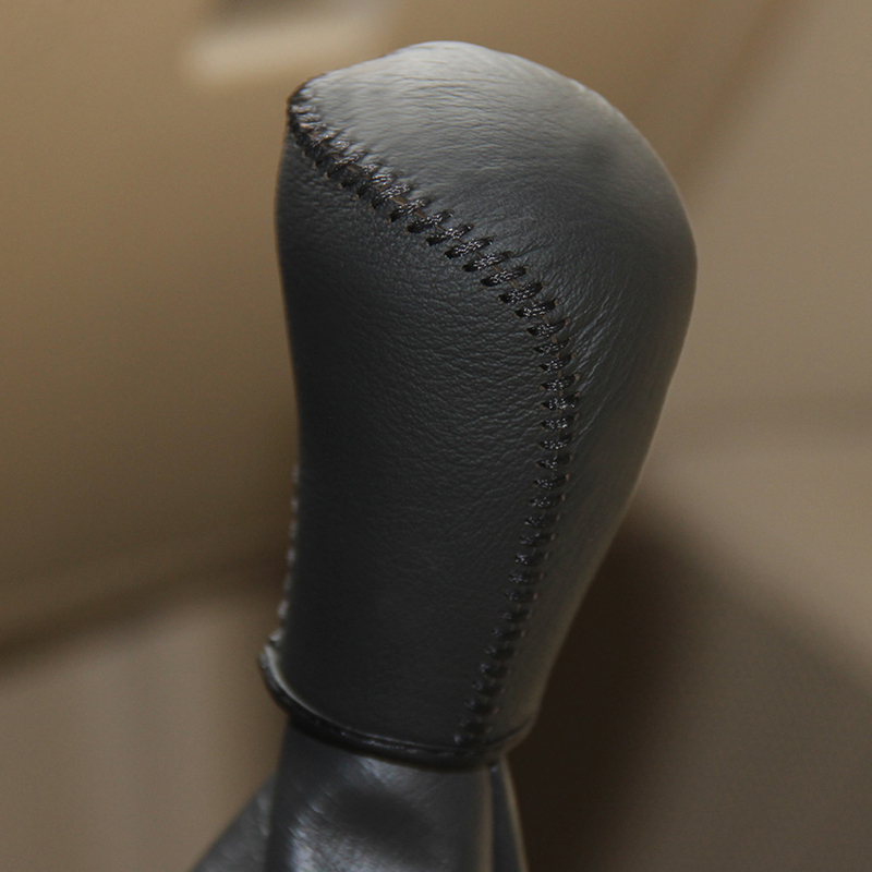 

For TOYOTA COROLLA 2013 manual gear cover car styling Auto interior decoration genuine leather gearshift cover DIY