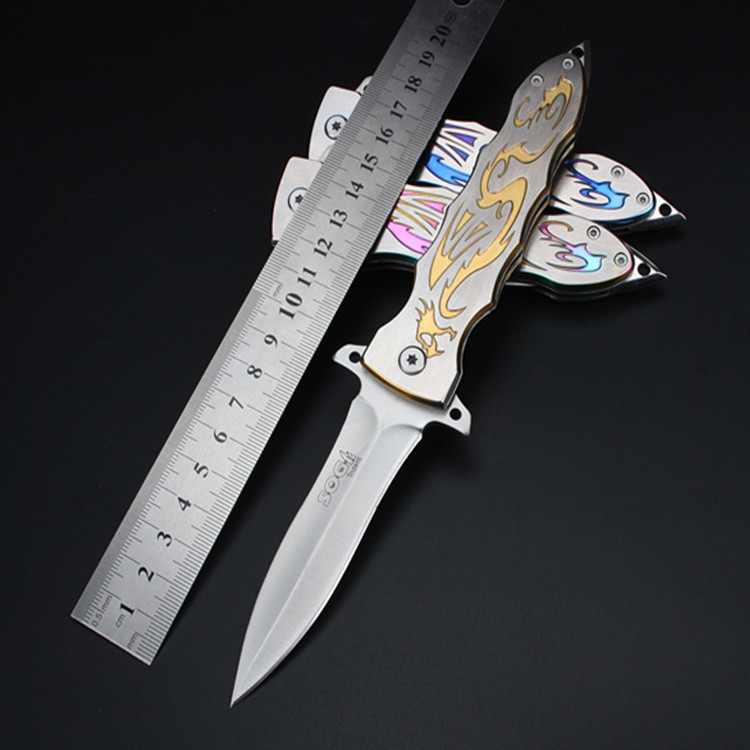 

SOG Folding knife 2018 new outdoor survival knives 440 Blade camping hunting pocket Utility folding knife cutting tools