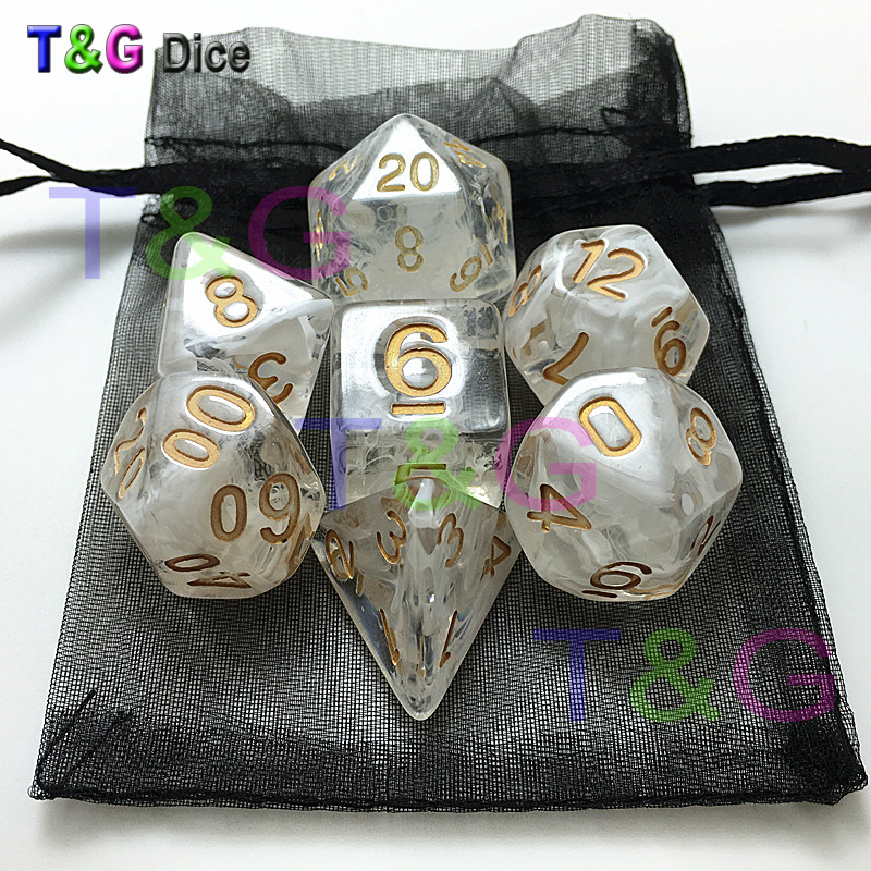 

Nebula effect d&d dice set d4-d20 Polyhedral Dice, rpg board game dice