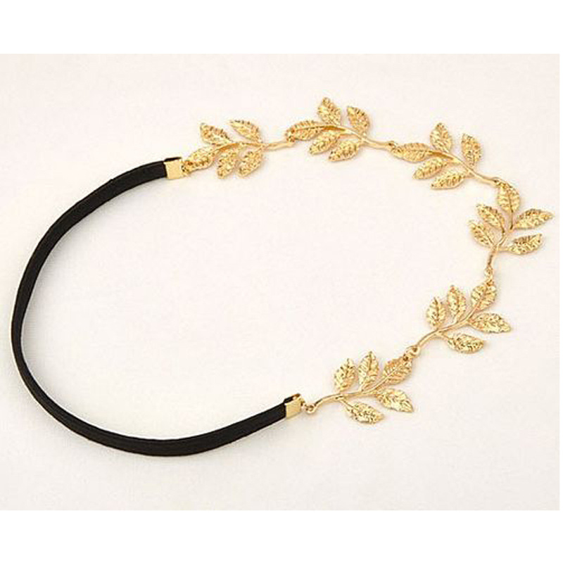 Weinlese Haar Zusatz doppelte Kette mit Blatt Kamm Kopf neuen Stirnbändern