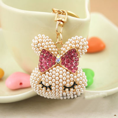 

Fashion Keyring holder,Rabbit Head Key chains,Purse/handbag Charms,Nice Gift Real Gold Plated Alloy Keyring,free shipping
