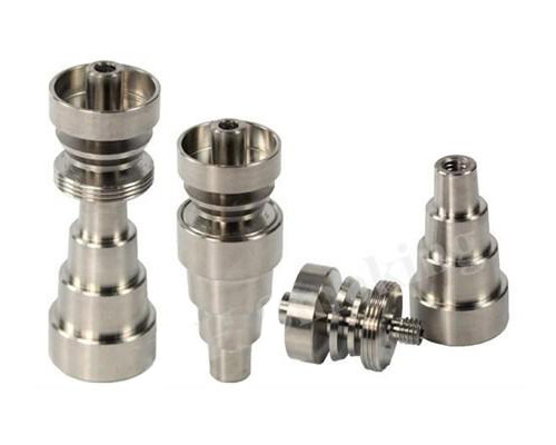 

10mm & 14mm & 18mm Adjustable GR2 Domeless Titanium Nail Grade 2 Titanium Nail for Glass Bong Hookah Water pipe Smoking Pipes Bongs