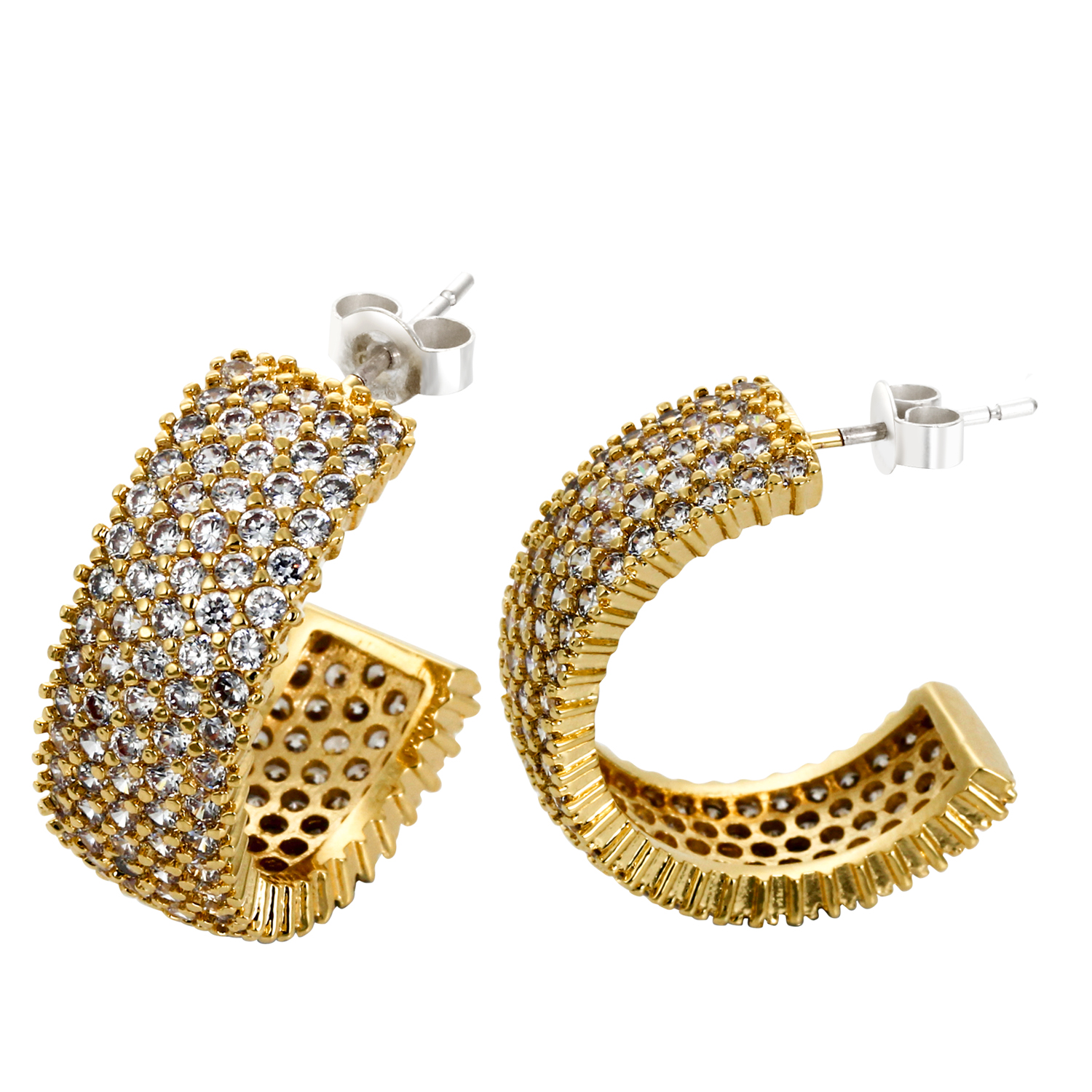 Nouvelle arrivée boucles d'oreilles Stud sans plomb18k plaqué avec Top qualité de Cubic Zircon Femmes Parti Casual Livraison gratuite