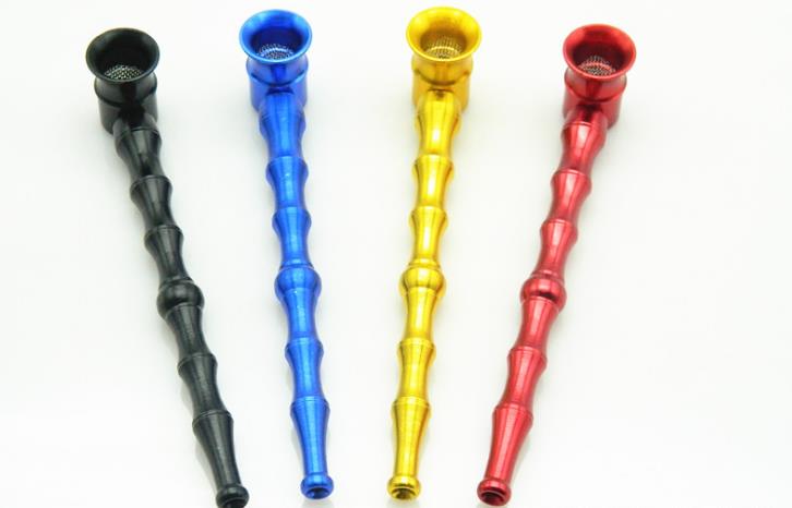 

The New Metal Bar Long Bamboo Color Random Pipe Smoking Pipe
