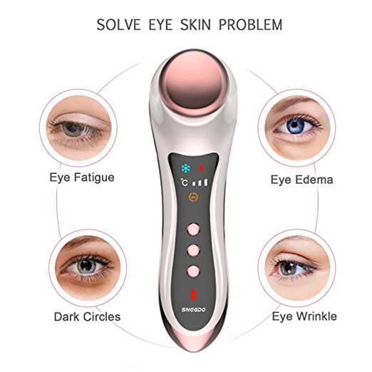

Tamax UP006 Eye Massager for Dark Circles and Puffiness Skin Tightening Hot Cold hammer Anti-ageing Wrinkle Device