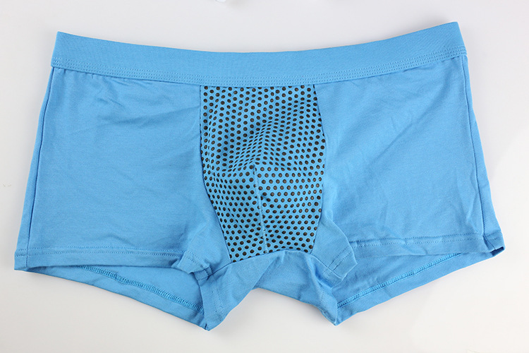 

#18 Wholesale 3pcs/lot Men's sexy underwear solid color cotton blend pouch boxer shorts underpants panties cuecas, Red