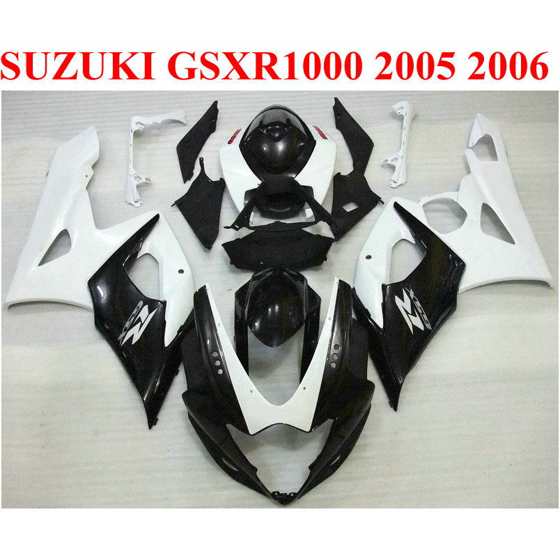 

7 free Gifts ABS fairing kit for SUZUKI 2005 2006 GSXR1000 K5 K6 GSX-R1000 05 06 black white fairings bodywork set SX20, Same as the picture shows
