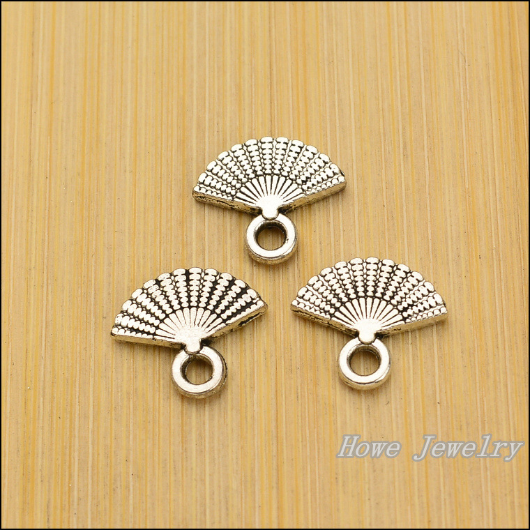 

Antique Silver Plated Accessories Fan Shape Alloy Pendant Charms Drop Shipping 12*14mm 50pcs AAC1101