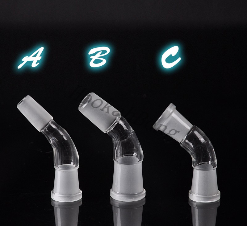 

Free Shipping New Arrival 45 DEGREE ANGLE ADAPTER for Glass Bongs smoking pipe