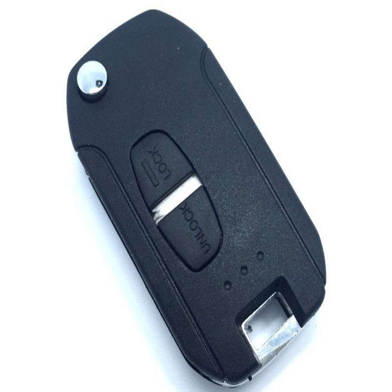 

Brand New 2 Button Modified flip folding remote key shell for Mitsubishi ASX LANCER-EX GRANDIS Outlander Right Blade, Black
