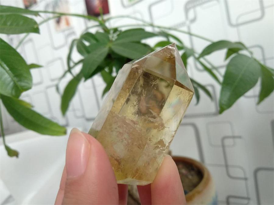 

Hot sale! Natural Citrine Quartz Crystal Point Wand Healing crystals Natural stones and minerals as chrismas gift Free shipping