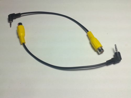 

2pcs Car Backup camera RCA Female TO 2.5mm GPS AV-in Converter Cable GPS AV IN