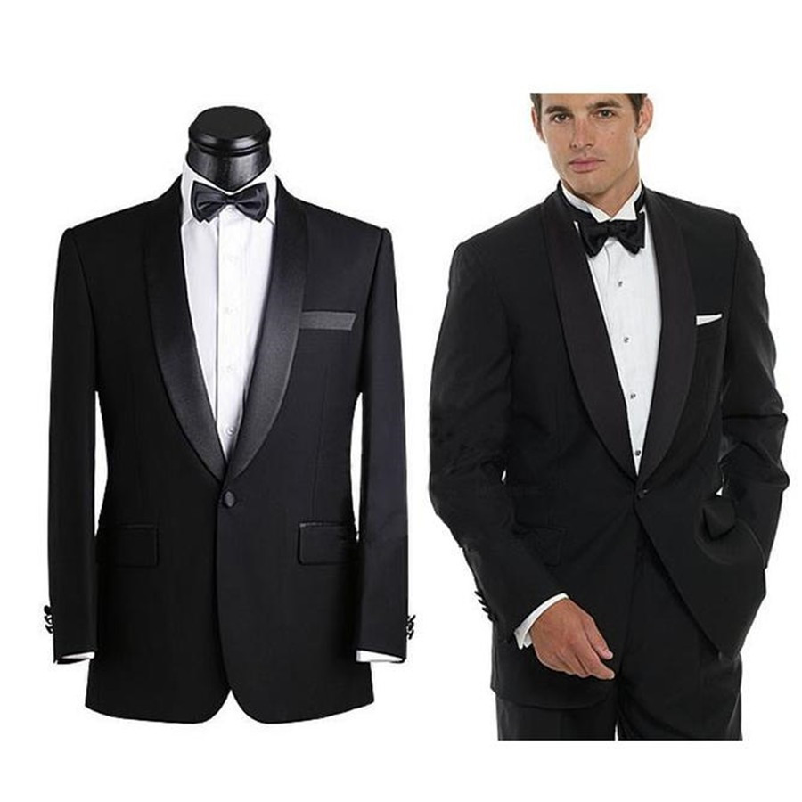 

Customized 2016 Top Selling Black Mens Suits Fashion Handsome Wedding Suits For Men Bridegroom (Jacket+Pants+Bow), Light gray
