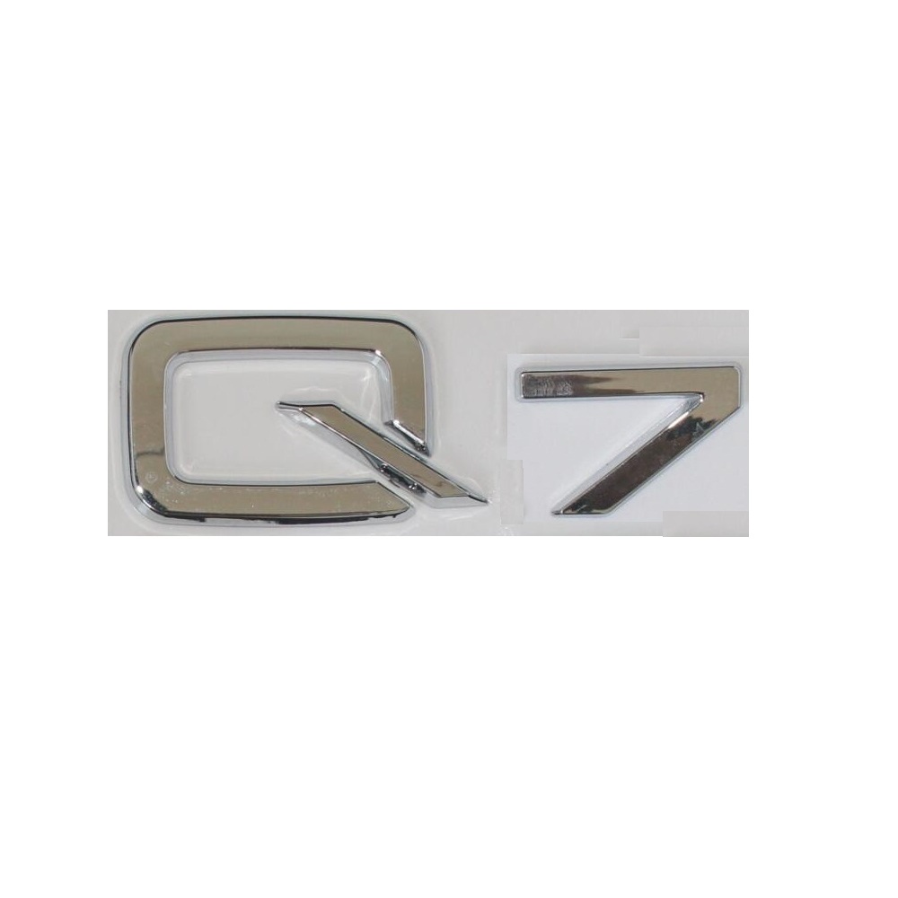 

Chrome " Q 7 " Trunk Rear Number Letters Words Badge Emblem Sticker for Audi Q7, Other