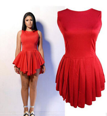 

New arrive Women sleeveless Sexy irregular hem bandage dress dress From China Free Shipping, Black