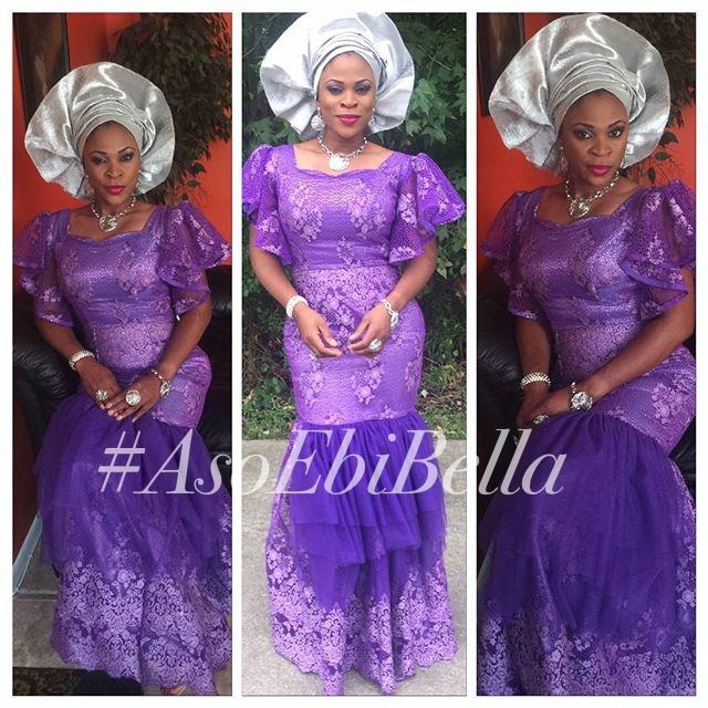 

Square Neck Purple Lace Aso Ebi Dresses Evening Wear Ruffles Appliques Cap Sleeve Plus Size Tiered bella naija Wedding Party Prom Gowns, White