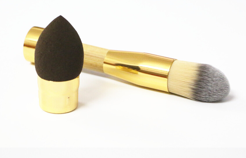 

Double-ended Camouflage Brush Synthetic Hair Makeup Brushes Sponge Powder Puff Kit Pinceis Maquiagem for Beauty