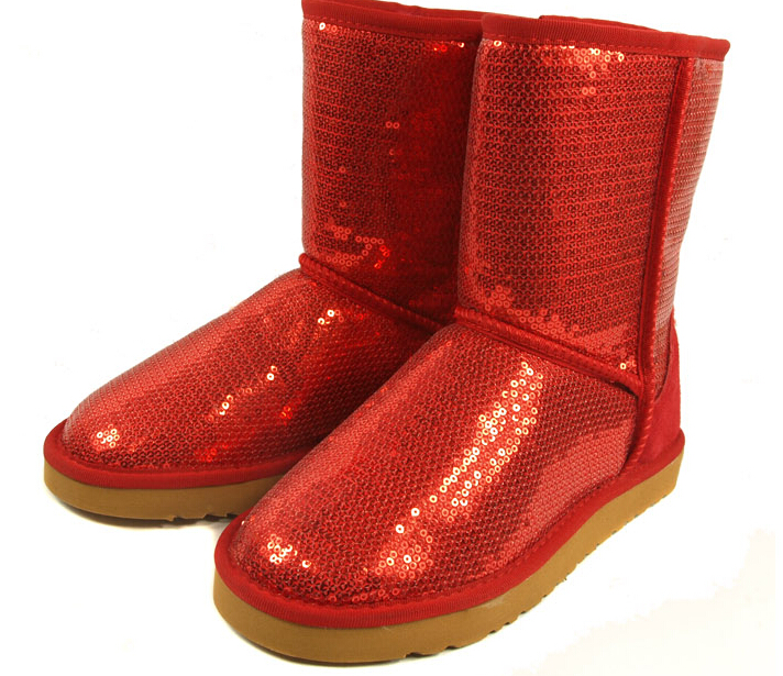 

dorp SHIPPING 2014 New Women Fashion glitter sequins Snow Boots BOOT Winter Shoes Black Blue purple golden Silver 6colors