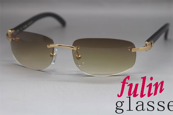 

Popular Men Black Buffalo Horn Glasses With Gray Lens 3524011 SunGlasses outdoors driving glasses C Decoration Size 58-18-140