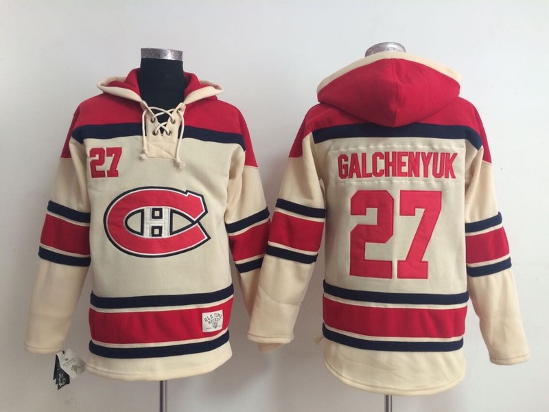 

Top Quality ! Montreal Canadiens Old Time Hockey Jerseys 27 Alex Galchenyuk Red CreamHoodie Pullover Sweatshirts Winter Jacket, Beige