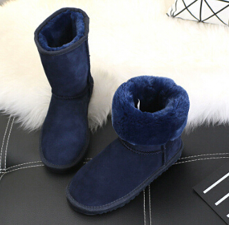 

Cheap In Stock high quality Half Boots 11color Winter Snow Boots sexy WGG womens snow boots Winter warm Boot cotton padded shoes, Red
