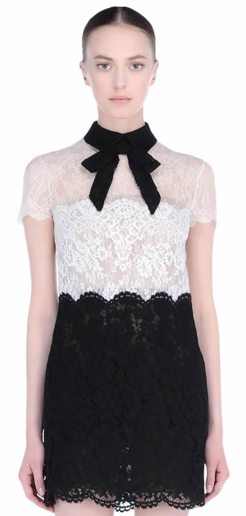 

Cute Flower Girl Color Block Dress Lace Scalloped Hem Mini Sexy Party Dresses 05GS, As pictures
