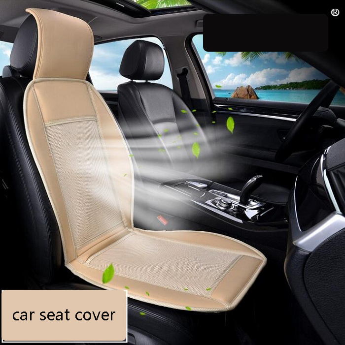

12V Cool Fan Car Seat Covers Universal Fit SUV sedans Chair Pad Cushion with Motor driving square summer ventilation