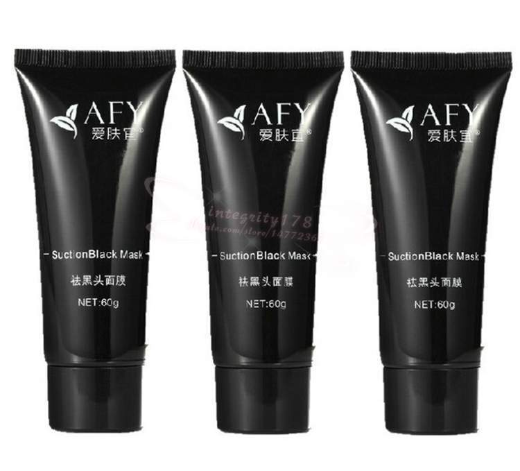 

AFY suction Black mask nose Acne remover black mask deep cleansing face mask face care nature Pore Cleaner black mud mask 60g