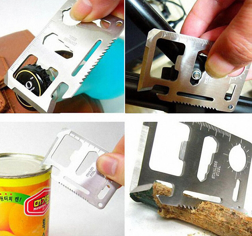 

Outdoor Portable Body tools,100pcs a bag large multi-purpose camping knife card thickened, universal life-saving card knife,Swiss Army Knife