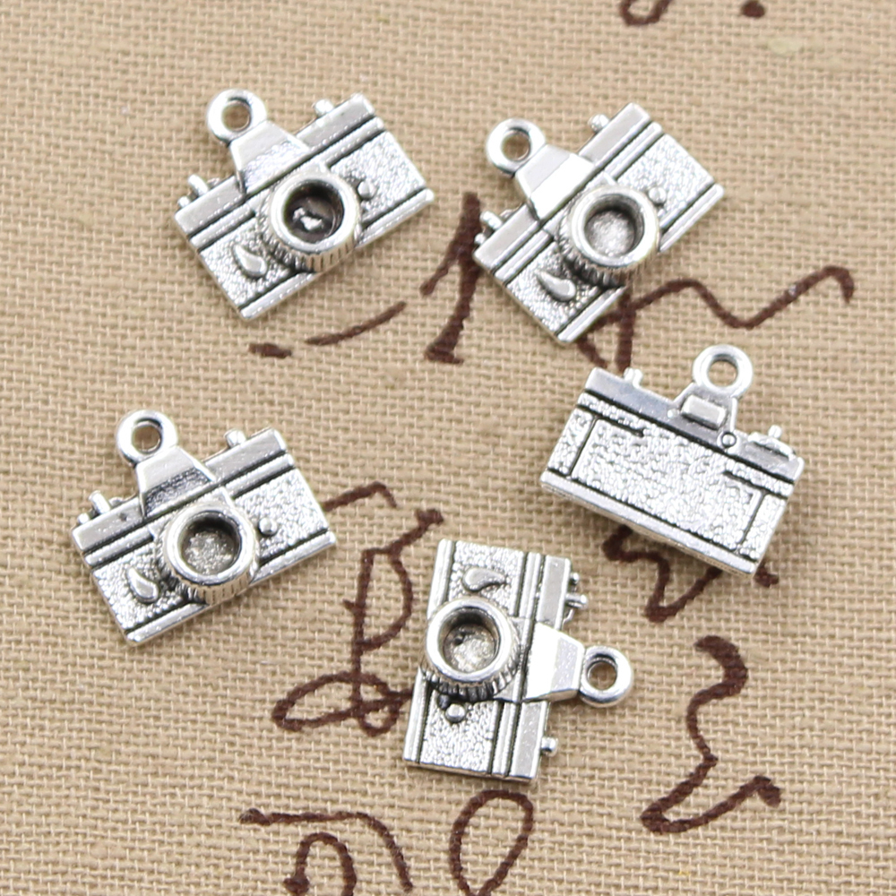 

150pcs Charms camera 15*14mm Antique,Zinc alloy pendant fit,Vintage Tibetan Silver,DIY for bracelet necklace, Bronze;silver