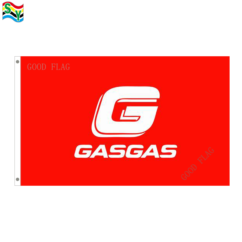 

Gasgas flags banner Size 3x5FT 90*150cm with metal grommet,Outdoor Flag