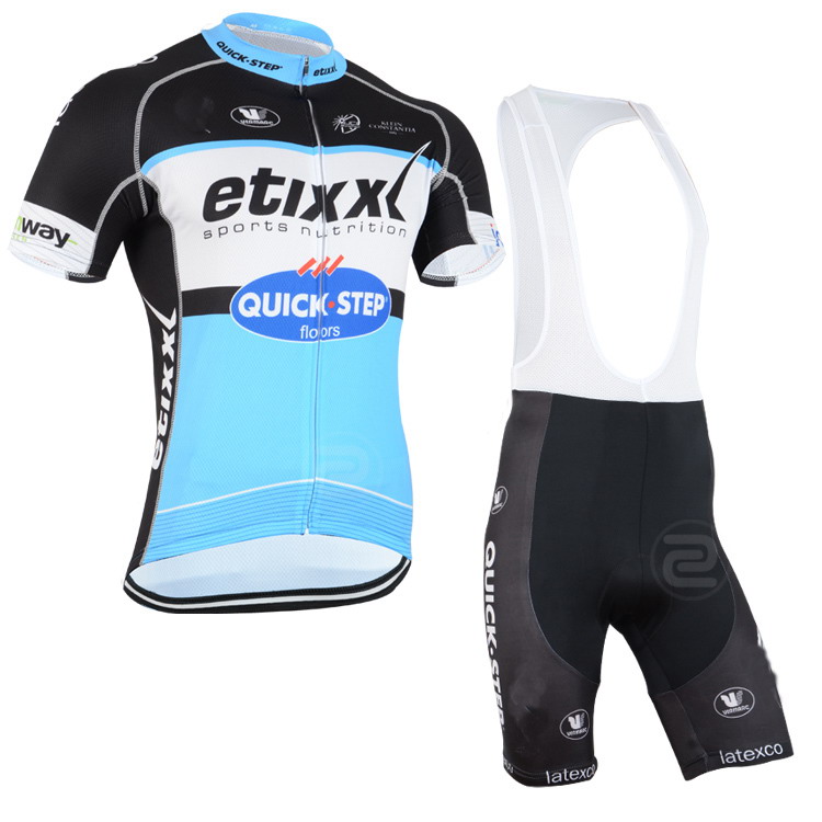 

2015 ETIXX QUICK STEP PRO TEAM BLUE Q33 SHORT SLEEVE CYCLING JERSEY SUMMER CYCLING WEAR ROPA CICLISMO+BIB SHORTSGEL PAD SET SIZE:XS-4XL, Black blue