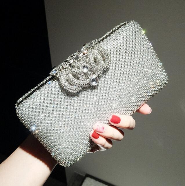 

2020 New Arrival Elegant White Ivory Full Pearls Beaded Bridal Wedding HandBags One Shoulder Clutch Bags Evening Prom Party Formal Party, Black