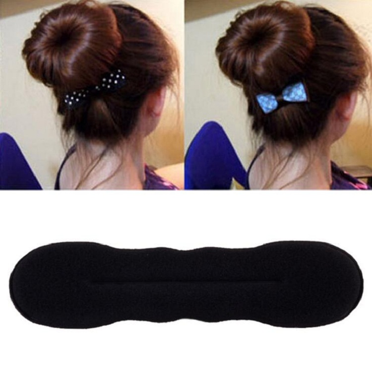 

hair band bun maker simple black sponge creative for Women Hair Accessories headwear holder bun bang DIY