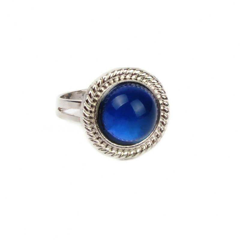 

Wholesale- Fine Jewelry Sun Mood Ring Temperature Change Color Mood Rings for Women Men Fine Jewelry present party for girlfriend Guest