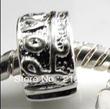 

HOT Pretty 50pcs Silver Love Stopper clip Locks Clasps Beads Fit European Charms Bracelets Jewelry Findings Componets Girls Bijoux B235