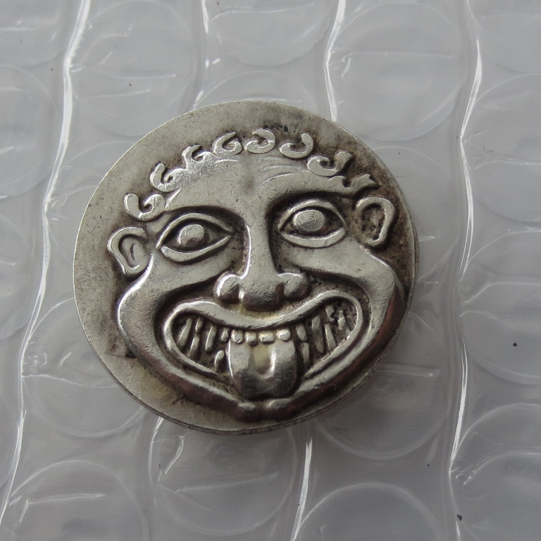 

G(21)Greek Silver Coin, THRACE AR Tetradrachm gorgona. copy coins