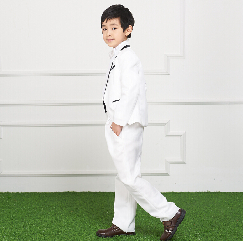 

Boy suit wedding flower children's wear show little boy suits formal occasions to wear a suit Custom made(jacket+pants), Ivory